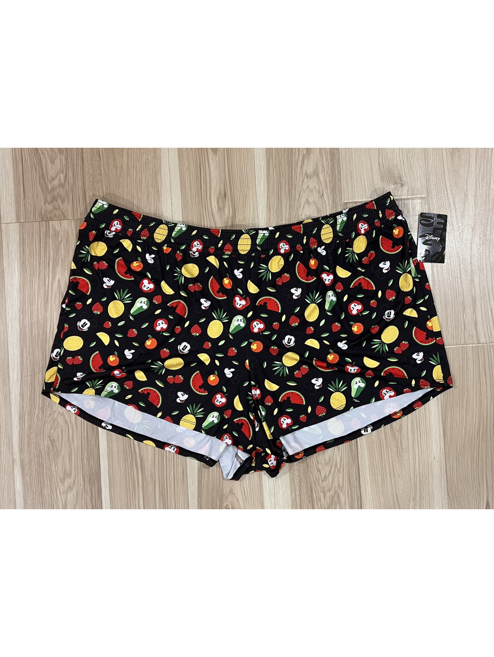 Disney Mickey Mouse Fruit Print Sleep Pajama Lounge Shorts 4